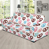 Pretzels Pattern Print Design 04  Sofa Slipcover