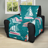 Cute sailboat pattern Recliner Cover Protector