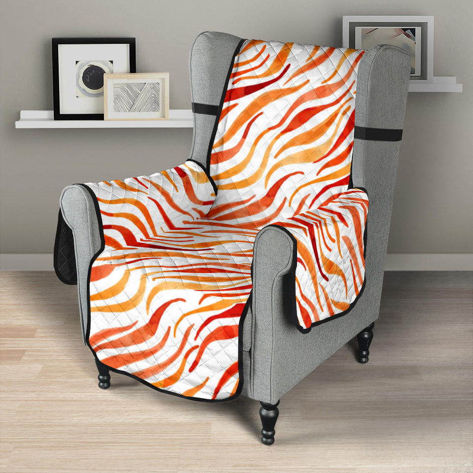 Fire flame watercolor pattern Chair Cover Protector