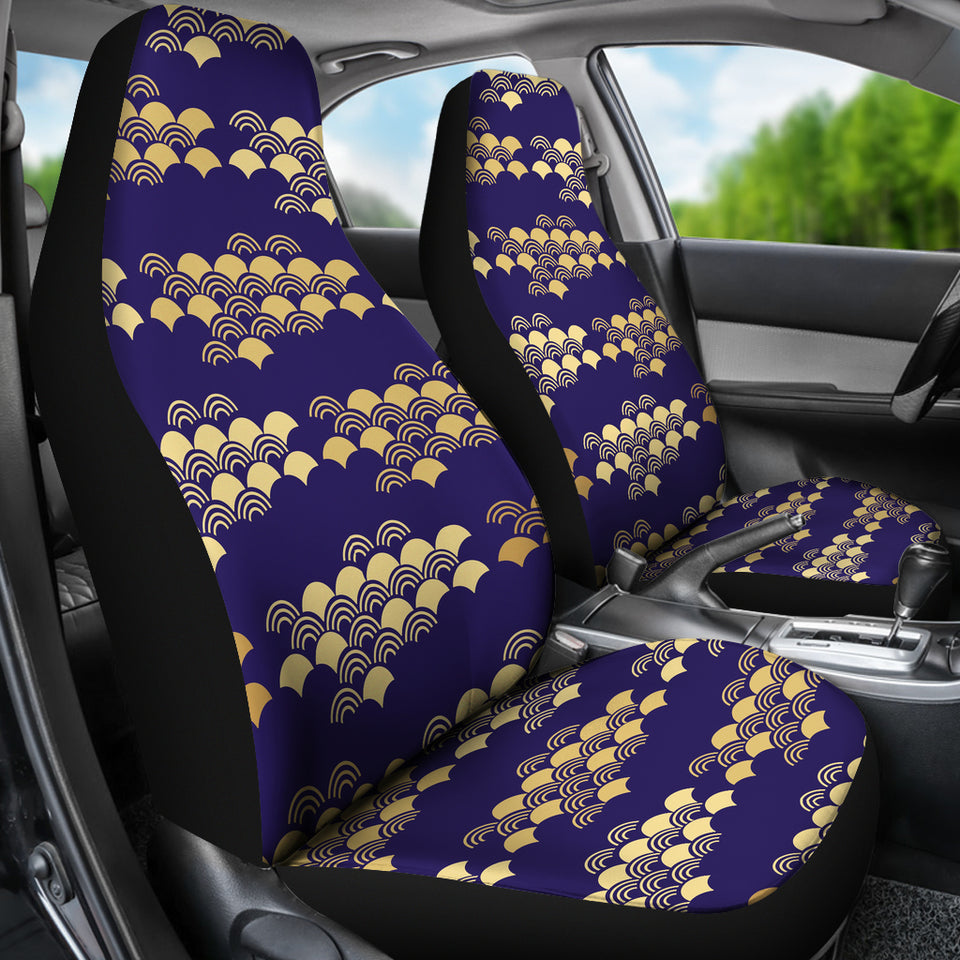 Beautiful Japanese Fan Pattern Universal Fit Car Seat Covers
