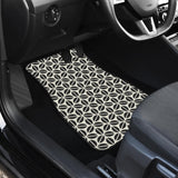 Coffee Bean Abstract Modern Pattern Front And Back Car Mats