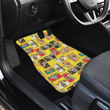 Camera Pattern Print Design 02 Front Car Mats