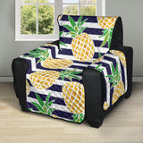 Pineapples pattern striped background Recliner Cover Protector