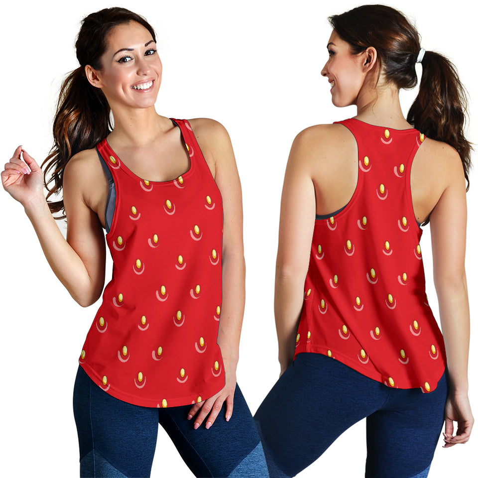 strawberry texture skin pattern Women Racerback Tank Top