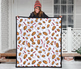 Peanuts Pattern Background Premium Quilt
