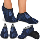 Blue Theme Guitar Pattern Aqua Shoes