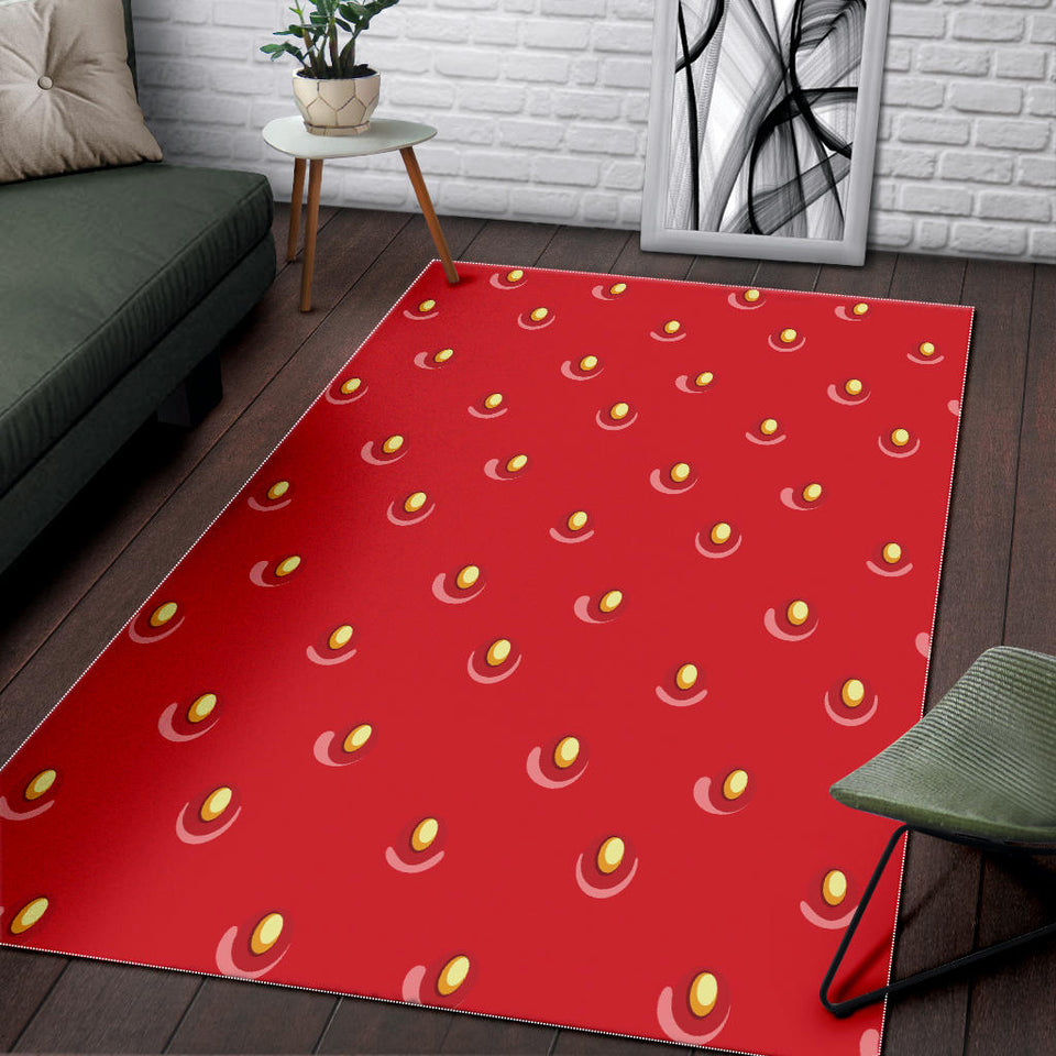 Strawberry Texture Skin Pattern Area Rug