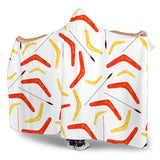 Waterclor Boomerang Australian Aboriginal Ornament Hooded Blanket