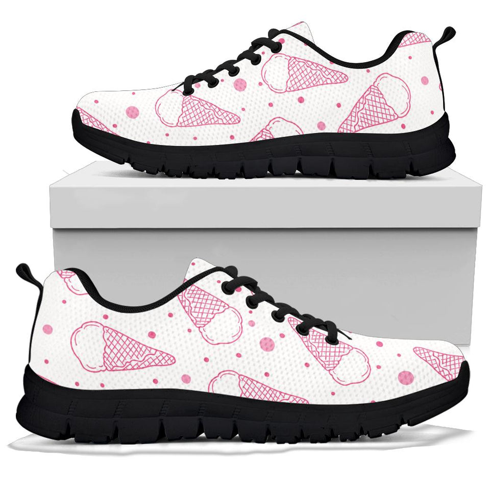Hand Drawn Ice Cream Pattern Women'S Sneaker Shoes Pillow