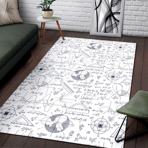 Math Pattern Print Design 03 Area Rug