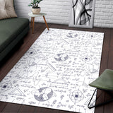 Math Pattern Print Design 03 Area Rug