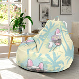 French Bulldog Hawaii Blackground Bean Bag Cover