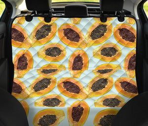 Watercolor Papaya Pattern Dog Car Seat Covers