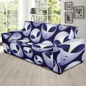 Alien Pattern Print Design 01 Sofa Slipcover