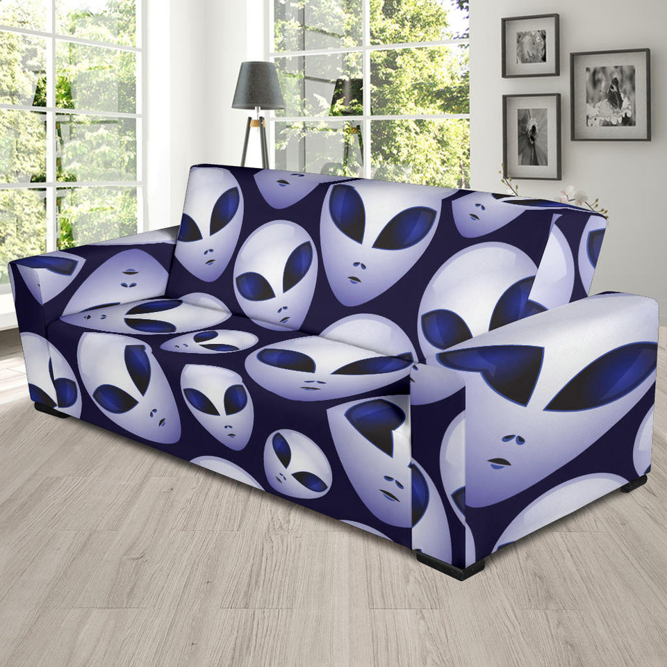 Alien Pattern Print Design 01 Sofa Slipcover