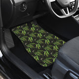 Green Peas Pattern Print Design 02 Front Car Mats