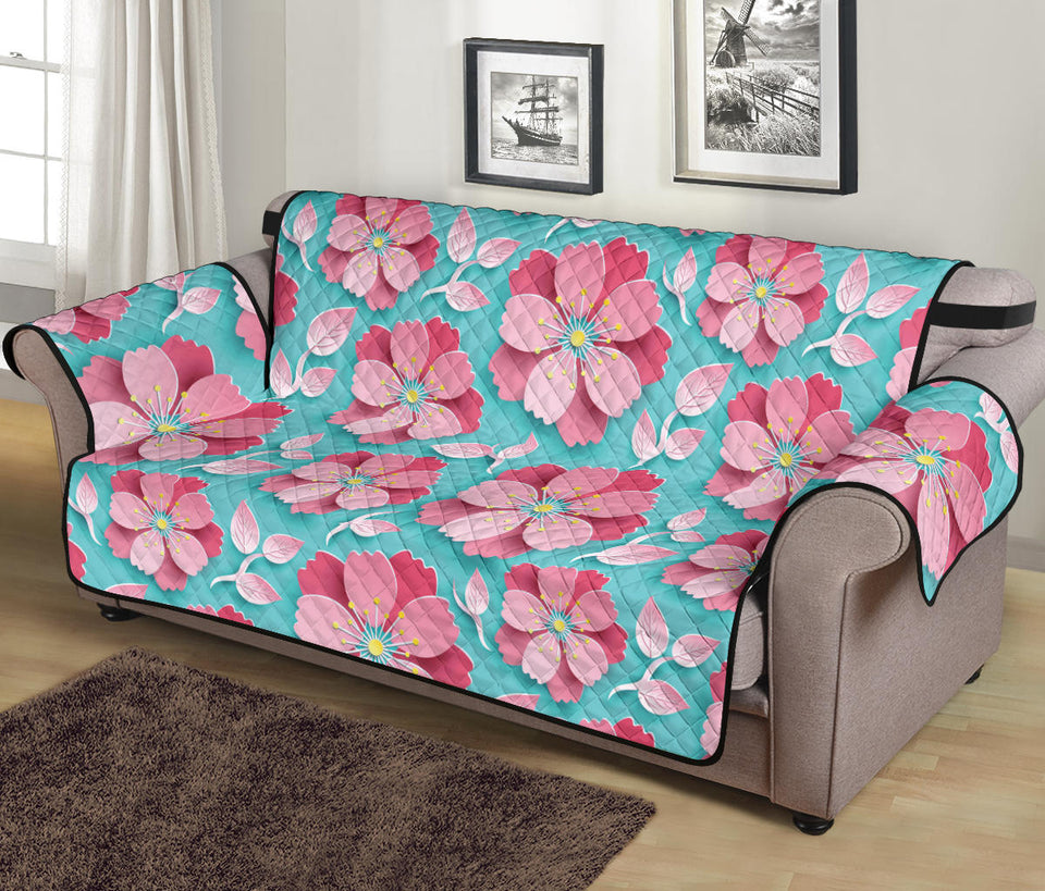 3D sakura cherry blossom pattern Sofa Cover Protector