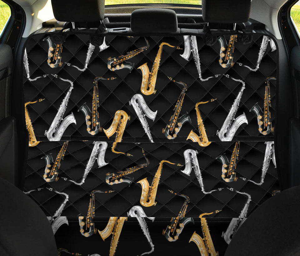 Saxophone Design Pattern Dog Car Seat Covers