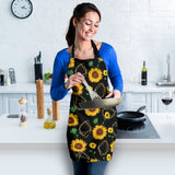 Sunflower Golden Polygonal Shapes Adjustable Apron