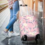 Japanese Crane Rose Pattern Luggage Covers