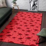 Ostrich Pattern Print Design 03 Area Rug