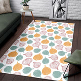 Colorful Onions White Background Area Rug