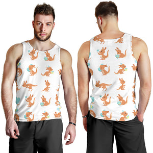 Cute Kangaroo pattern Men Tank Top