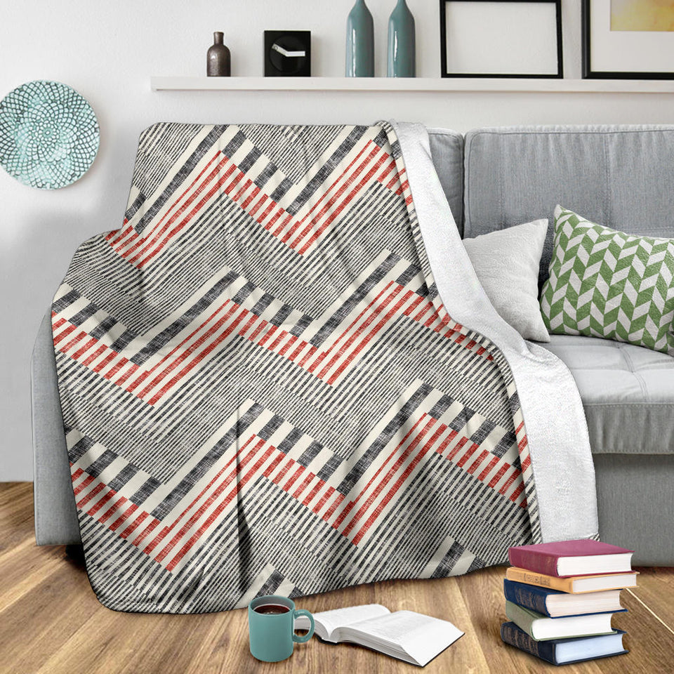 Zigzag Chevron Striped Pattern Premium Blanket