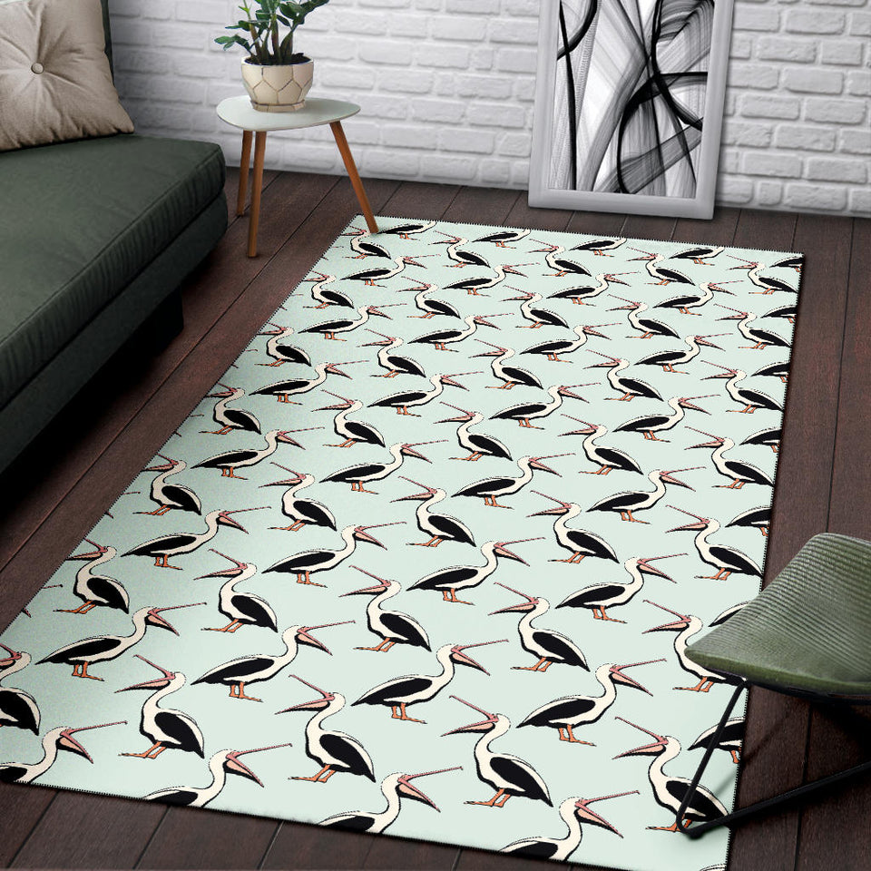 Pelican Pattern Print Design 02 Area Rug