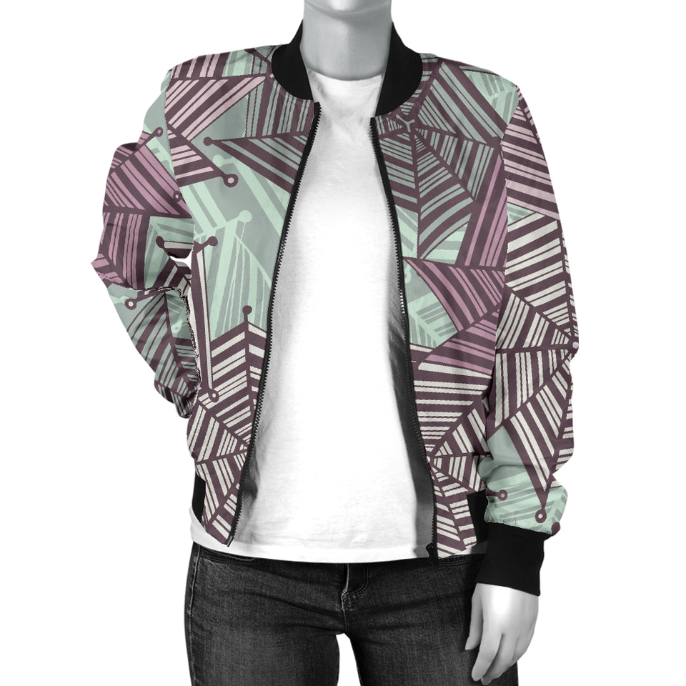 Spider Web Cobweb Design Color Pattern Women'S Bomber Jacket