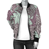 Spider Web Cobweb Design Color Pattern Women'S Bomber Jacket