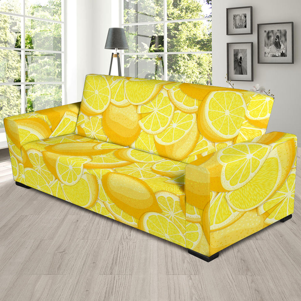 Lemon Pattern Sofa Slipcover