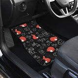 Fox Sleeping Fox Pattern Front And Back Car Mats