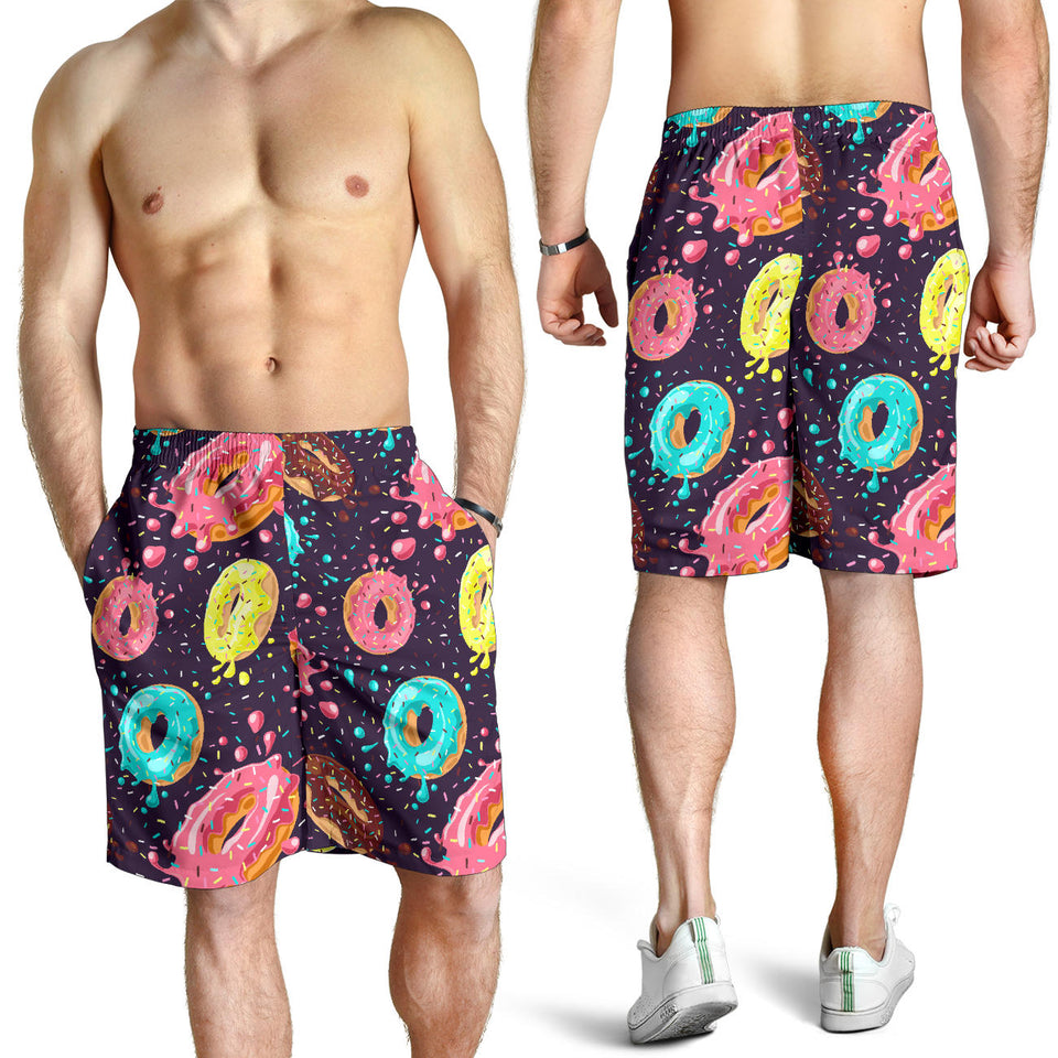 Colorful Donut Glaze Pattern Men Shorts