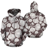 Garlic Bulb Dark Background Zip Up Hoodie