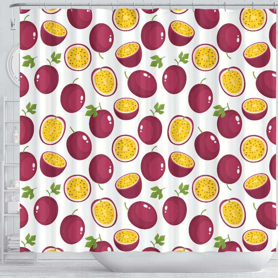 Passion Fruit Design Pattern Shower Curtain Fulfilled In US