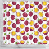 Passion Fruit Design Pattern Shower Curtain Fulfilled In US