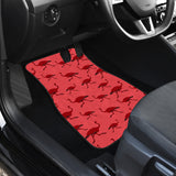 Ostrich Pattern Print Design 03 Front and Back Car Mats
