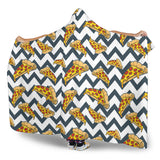 Pizza Design Pattern Hooded Blanket