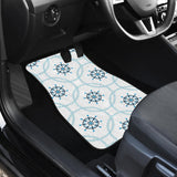 Nautical Steering Wheel Chain Front And Back Car Mats