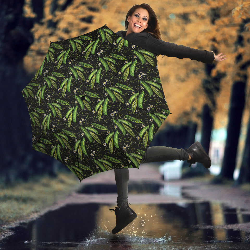 Green Peas Pattern Print Design 02 Umbrella