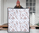Cute Sea Otters Pattern Premium Quilt