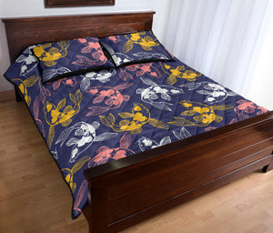 Koi Fish Carp Fish pattern Quilt Bed Set