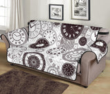 Classic vintage clock pattern Sofa Cover Protector