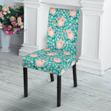 Pig Pattern Print Design 01 Dining Chair Slipcover