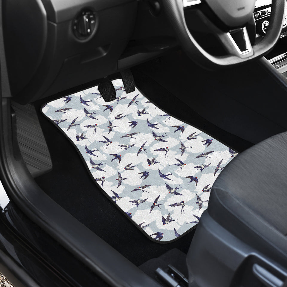 Swallow Pattern Print Design 05 Front Car Mats