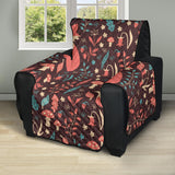 fox leaves mushroom pattern Recliner Cover Protector