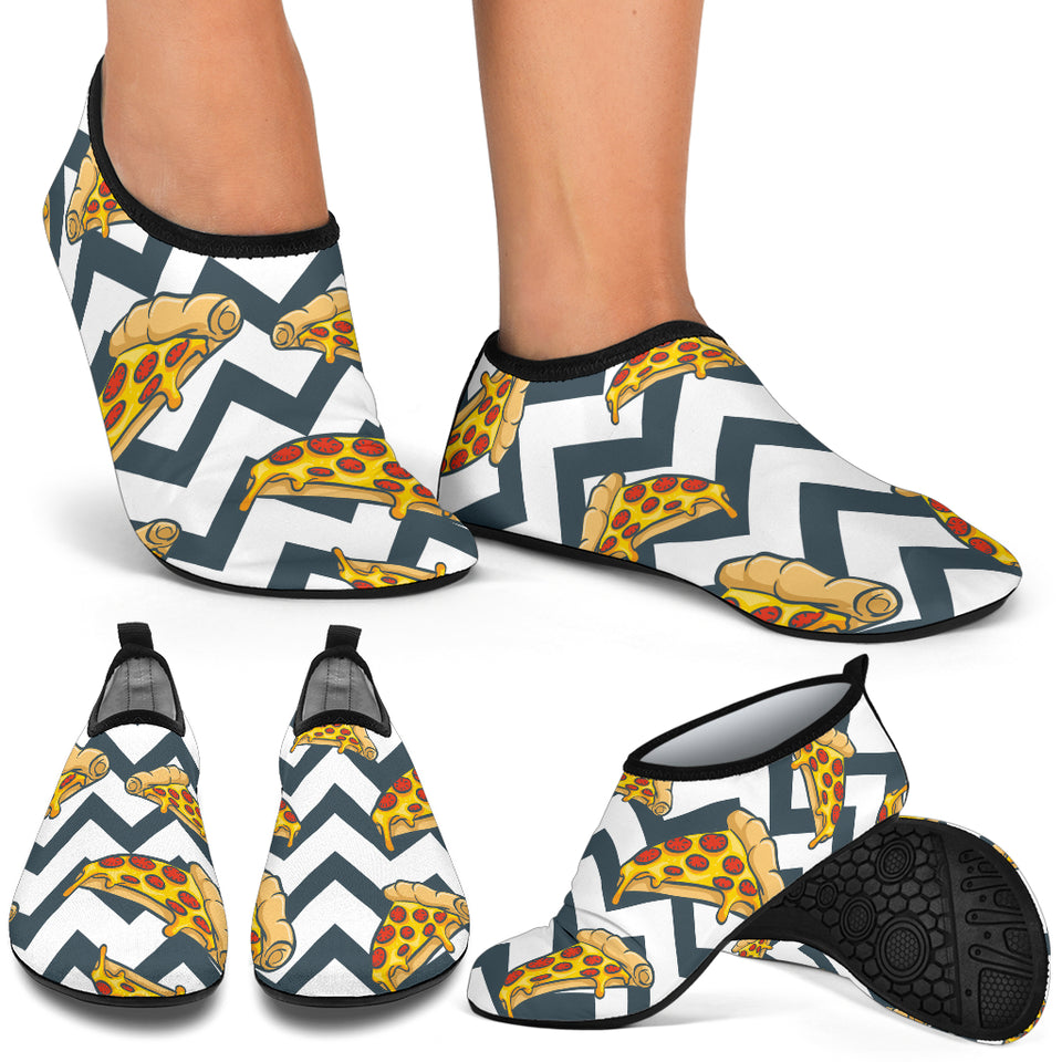 Pizza Design Pattern Aqua Shoes