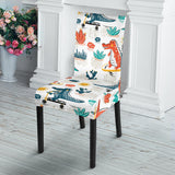 Cute Crocodile Pattern Dining Chair Slipcover