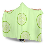 Cucumber Pattern Hooded Blanket